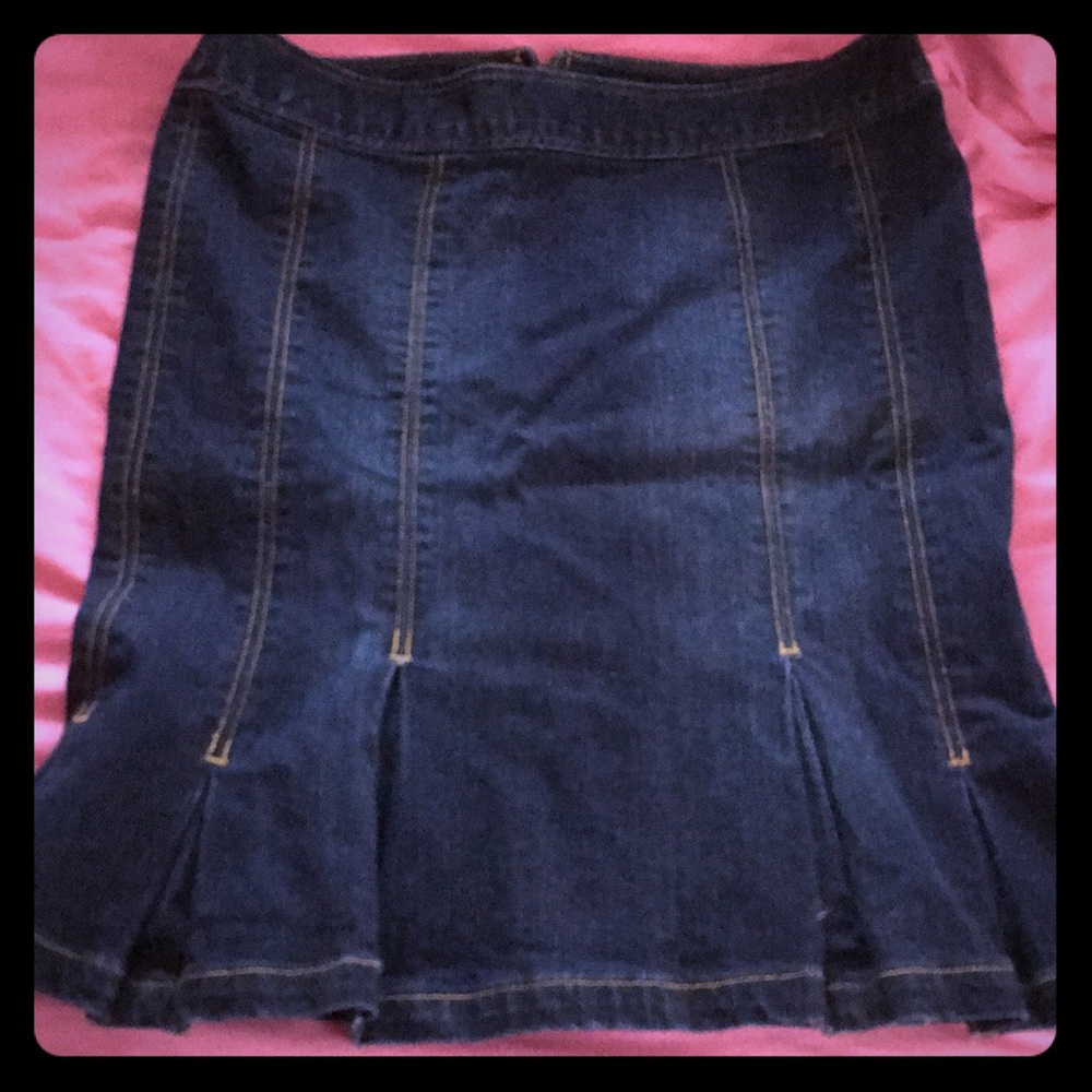 The Limited mermaid cut denim pencil skirt